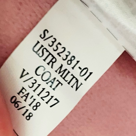 BANANA REPUBLIC Light Pink Long Peacoat Italian Fabric Size Medium - Picture 10 of 15